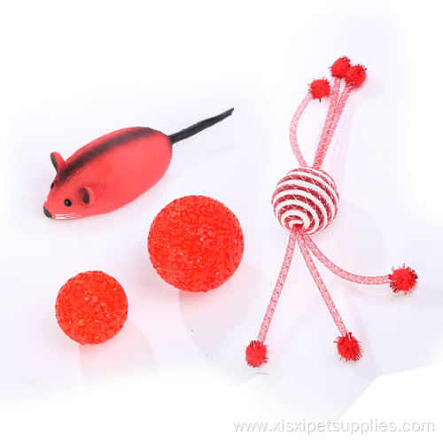 Christmas Bag Pack Cat Toy Set Pack